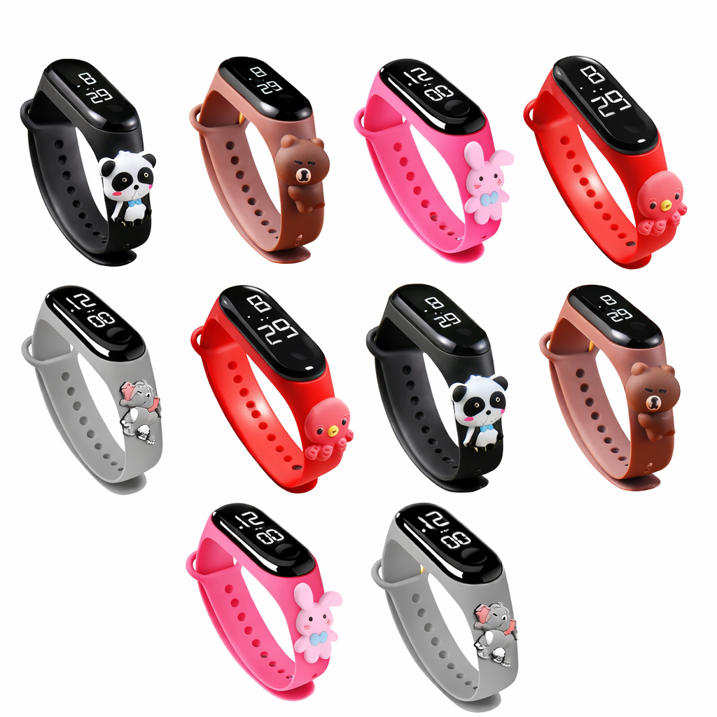 Kids LED Digital Watches for Boys and Girls, Touch Screen Silicone Band.