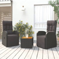 Garten Lounge Set GartenmöBel Sitzgruppe Tisch Stuhl Schwarz Poly Rattan vidaXL