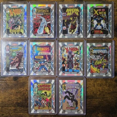 2026 Topps Chrome Marvel Classic Comic Covers Insert SSP CC01-10 - COMPLETE SET! - Photo 1/4