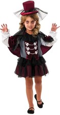 Girl's Little Vampiress Vampire Child Costume Size Small 4-6
