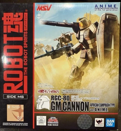 Bandai Robot Spirits Damashii Mobile Suit GM Cannon African Action Figure