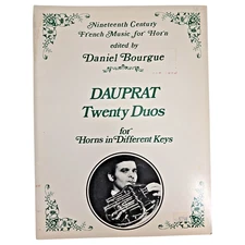 Dauprat Twenty Duos for Horns in Different Keys Opus 14 Music Book 1992 Vintage
