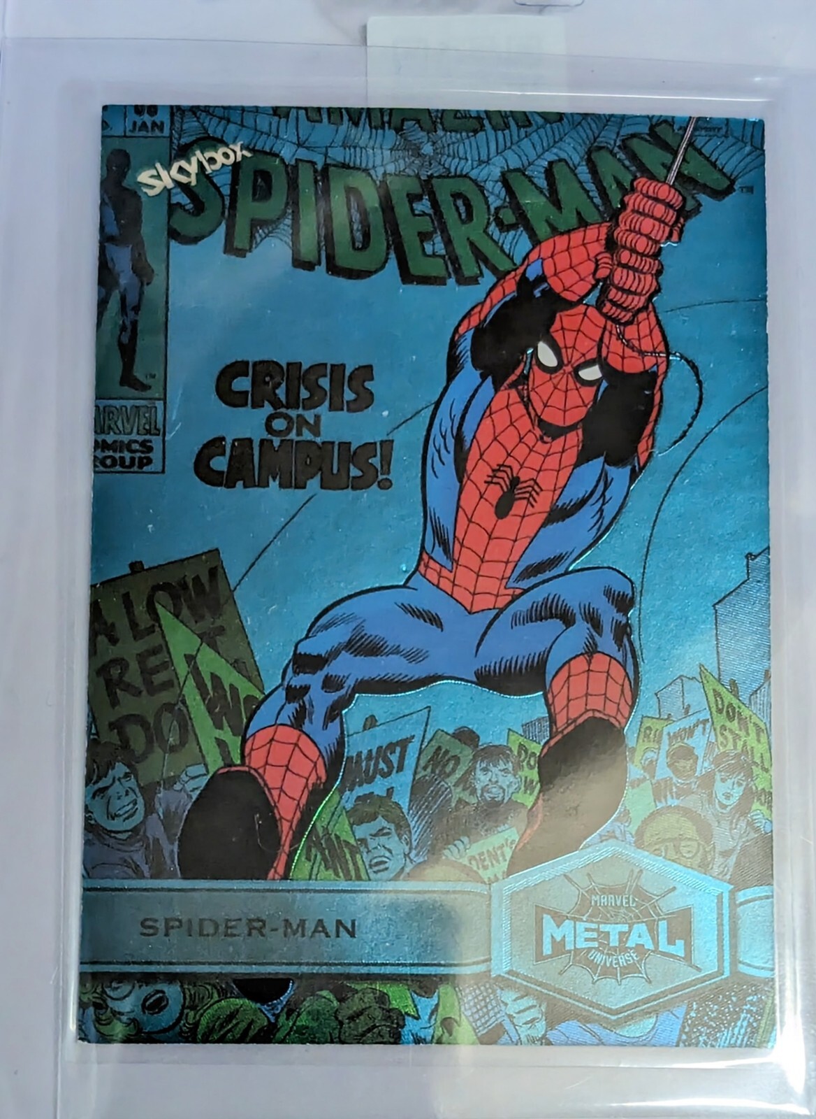 2022 Marvel Metal Universe Spider-Man #164 Turquoise Light FX Spider-Man 20/50