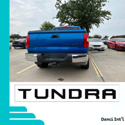 Black Letter Decals Vinyl Tailgate Insert Stickers For Toyota Tundra