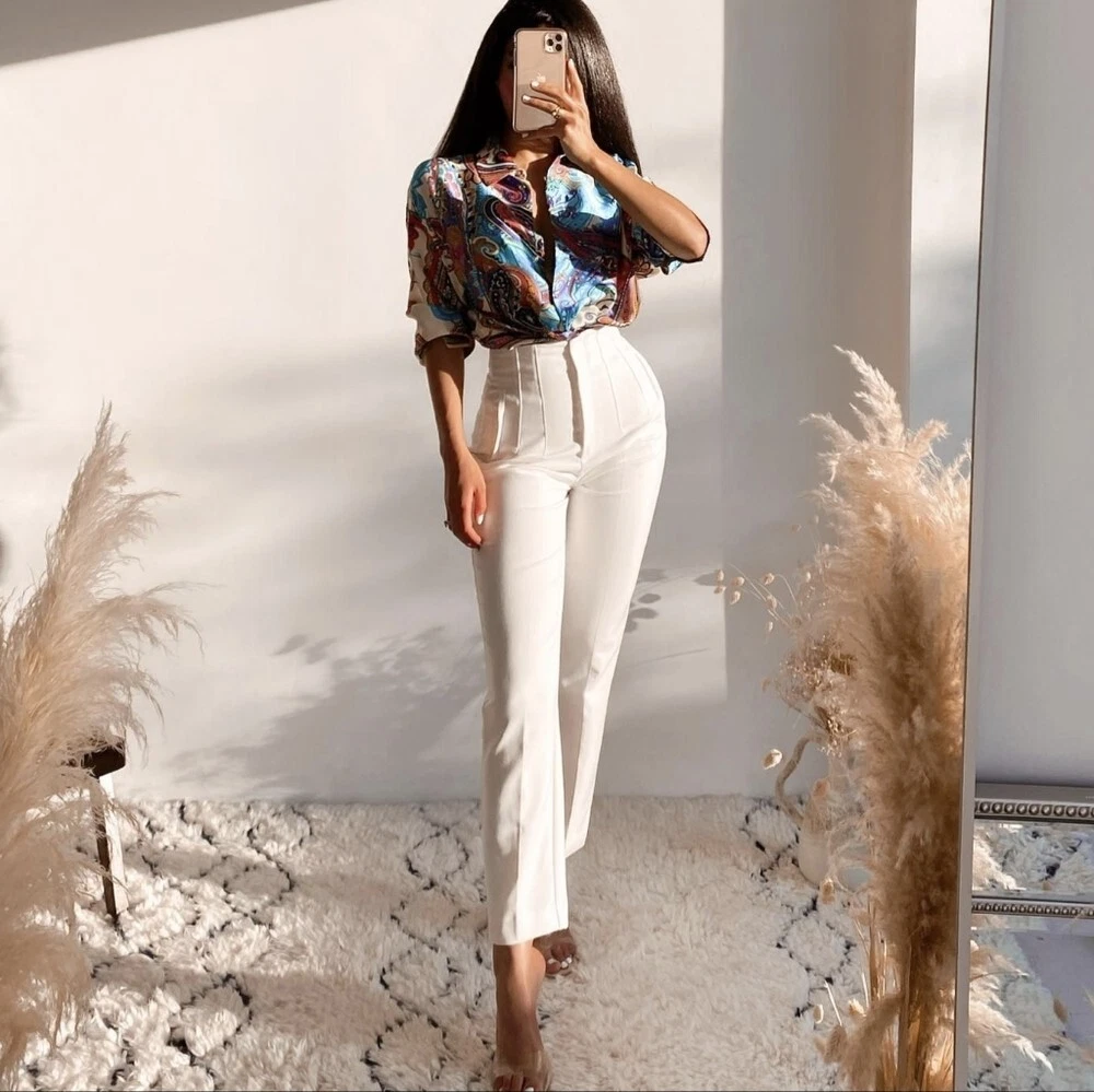 Zara High Waist Pants Review | High waisted pants, Best work pants, High  waisted