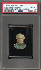 1888 Y95 Scrap Pictures Die-Cuts Small Zachary Taylor U.S. Presidents PSA 6