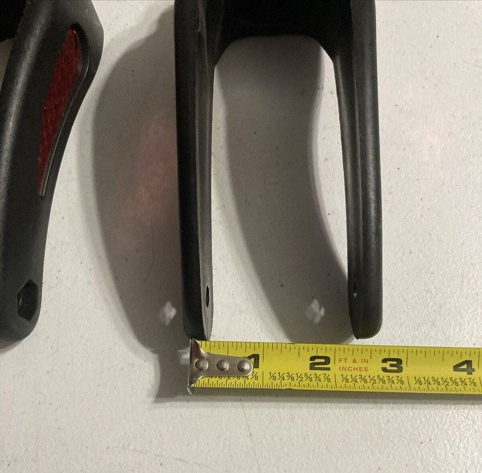 (2) Elenker Rollator Walker Replacement Parts Caster Forks Black