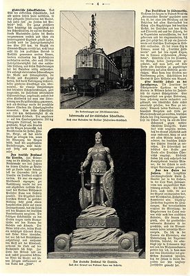 Das deutsche Denkmal für Tientsin Prof. Kuno v. Uechtritz Schnellbahn Berlin1903