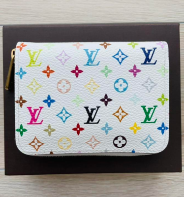 Louis Vuitton M66548 Zippy Coin Purse Monogram Multicolor Blanc
