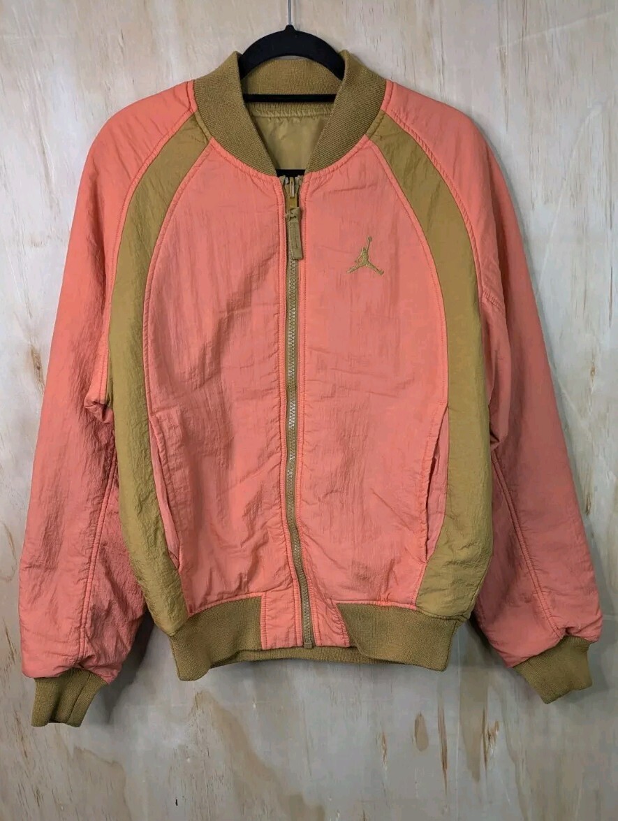 Jordan Flight MA-1 Bomber Jacket Womens Size Small Reversible Pilot Loose Fit  thumbnail 3