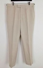New Jaeger Silk  Linen Stone Trousers Waist 34" long  44 reg leg rrp  149