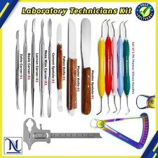 Dental Laboratory Technicians Kit  Wax Modelling and Carving Tools Scalers Set
