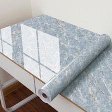 Vinyl Marble Wall Sticker Peel and Stick Wallpaper Adhesive Waterproof Decor