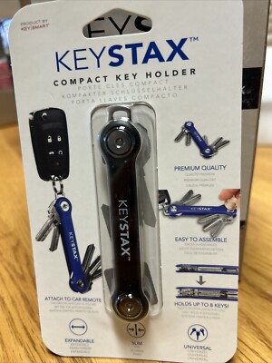 KeySmart Keystax Compact Key Holder & Keychain Organizer up to 8 *NEW *