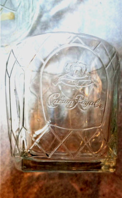 Crown Royal Whiskey Glasses 2 Hi ball bareware etched design kitchen pair