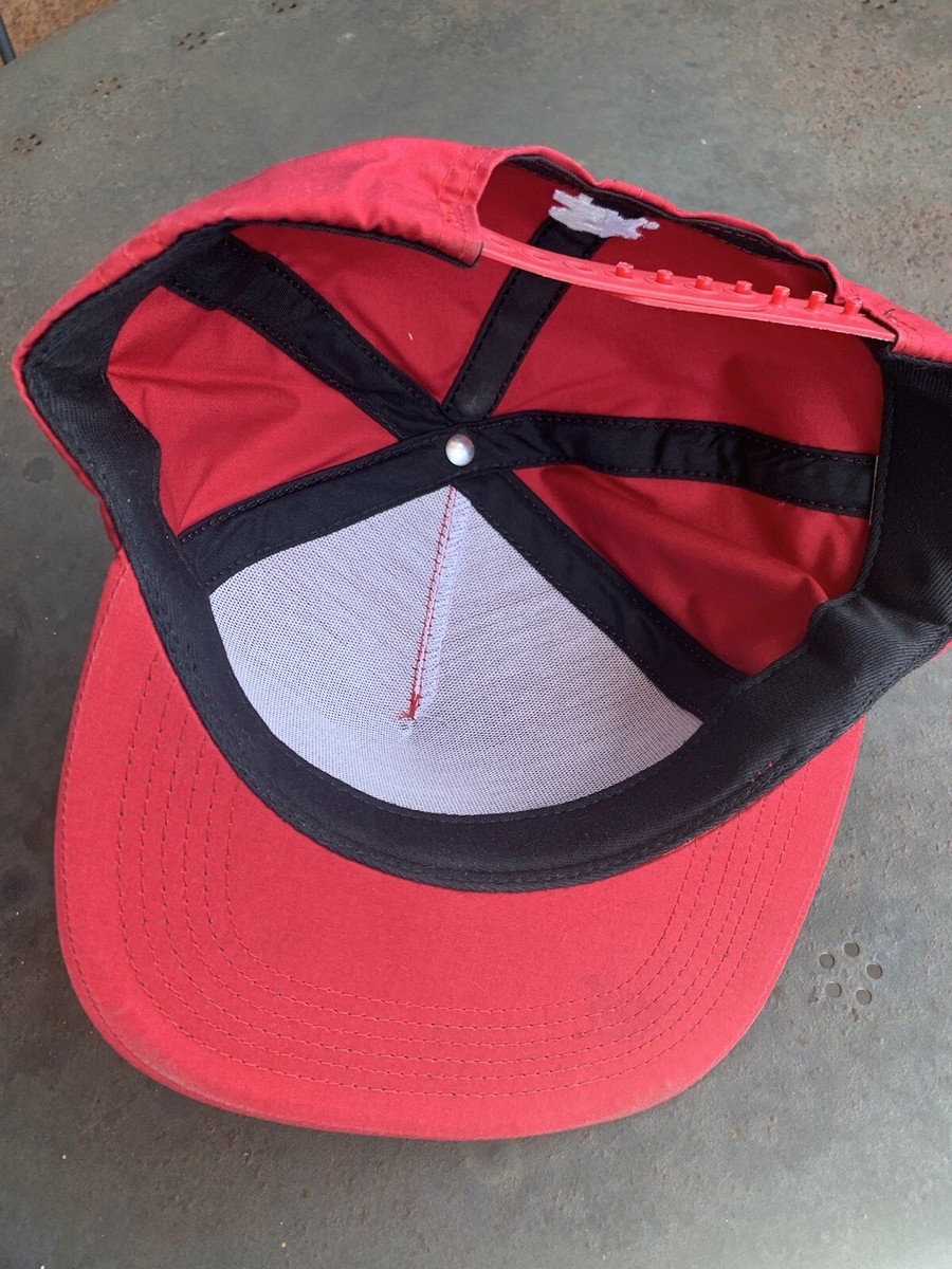 Supreme KAWs Chalk Box Logo Red SS11 Snapback Hat 5 Panel Original