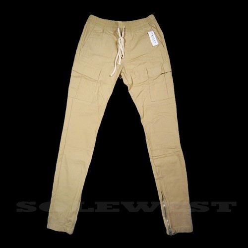 DRAWSTRING CARGO PANTS KHAKI S 
