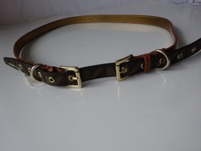 Michael Kors Cholug Belt Brown multi Leather Double Buckle  display picture 1