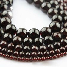15" Strand Natural Garnet Stone Gemstone Beads lot 4mm 6mm 8mm 10mm 12mm