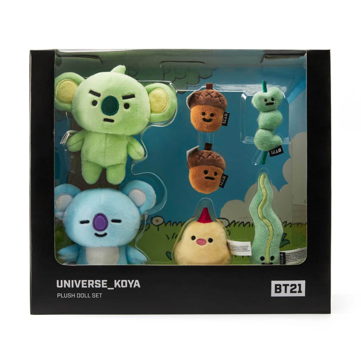 LINE FRIENDS BT21 KOYA UNIVERSE STANDING DOLL SET CUTE BIRTHDAY
