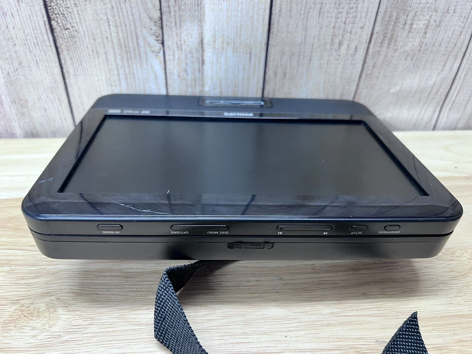 Reproductor de DVD portátil Phillips para coche PD9012/17 probado funciona alimentación de pared solo LEER Foto 4 de 4