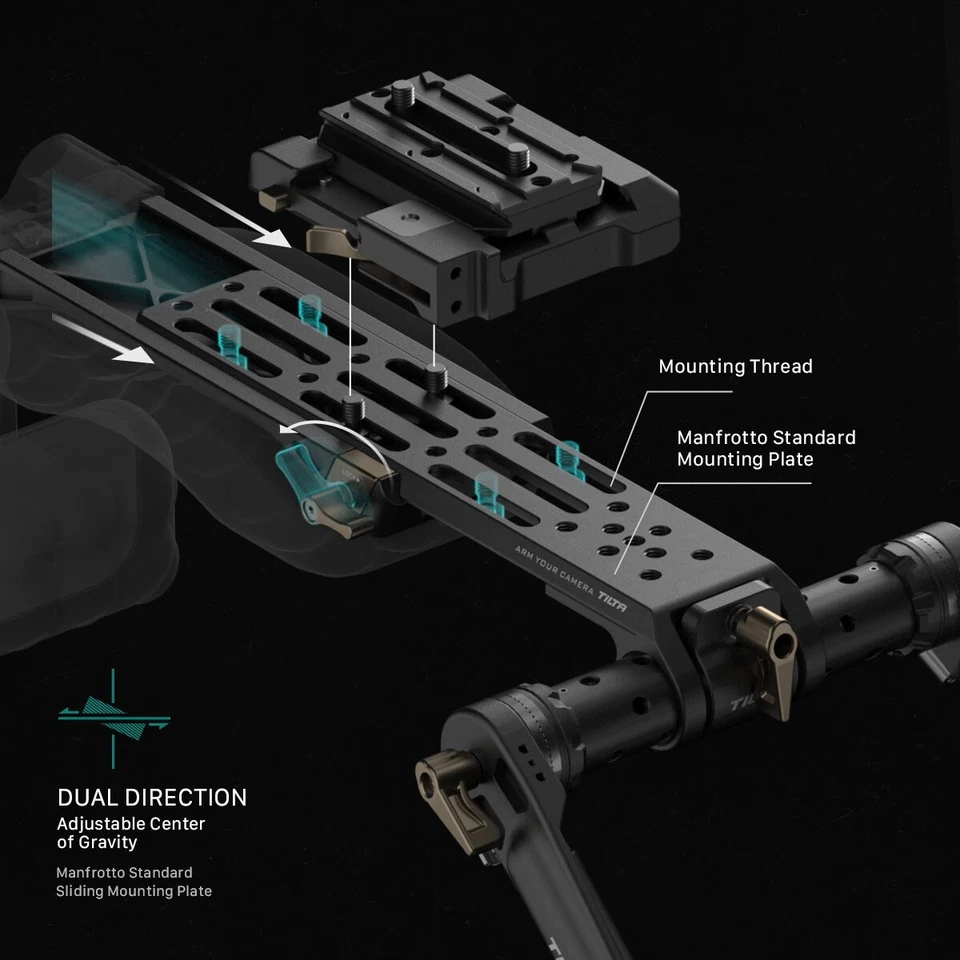 Tilta Lightweight Shoulder Rig – Black - Image 3 of 4