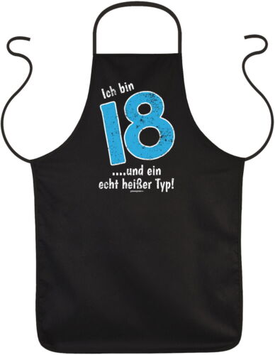 Geschenk zum 18.Geburtstag Grillschürze Fun Kochschürze coole Sprüche 18 Jahre - Bild 5 von 12