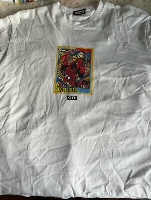 ★限定品★Marvel X Kith Spider-Man Hero Vintage Tee Kith x Marvel | Spider-Man Hero Vintage Tee - Size M IN HAND