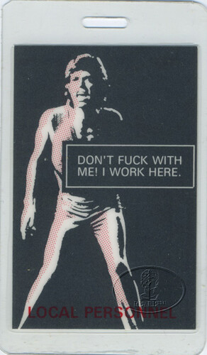 Mick Jagger 1993 Laminated Backstage Pass ROLLING STONES - Picture 1 of 1