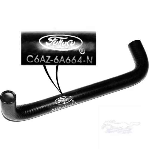 1964 1/2 65 66 67 68 Ford Mustang PCV Hose with Ford Script & C6AZ-6A664-N