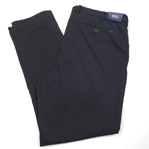 168 $ Polo Ralph Lauren schwarz Strick Slim Fit Stretch Chino Hose Herren 40 x 32