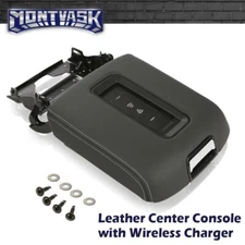 Fit For 2015-2020 Chevy Tahoe Center Console Armrest Lid W/ Wireless Charging