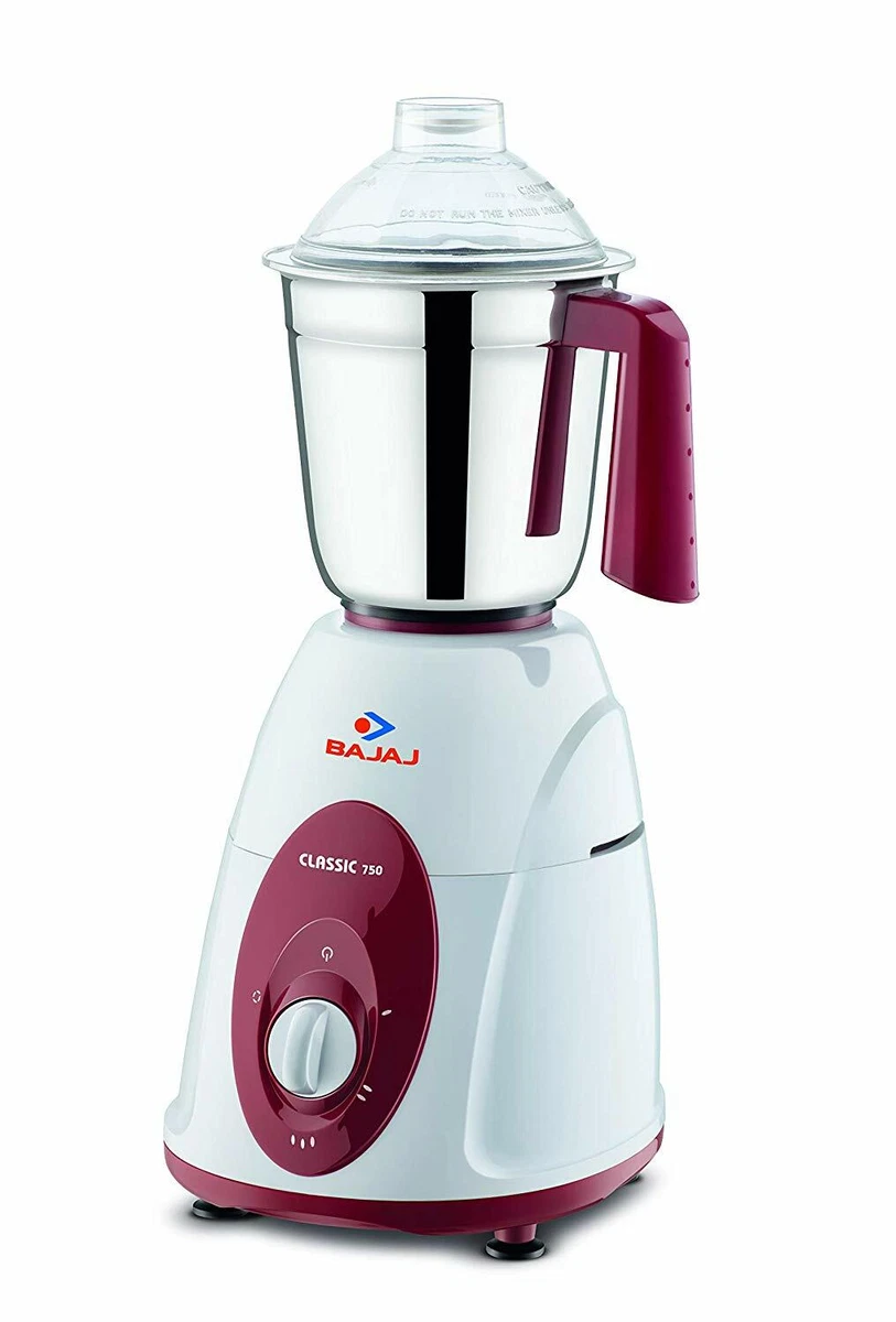 Mixer Grinder Bajaj Classic 750W with 3 Jars Maroon With universal