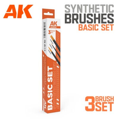 AK Interactive: BASIC Brush Set - 3 Brushes