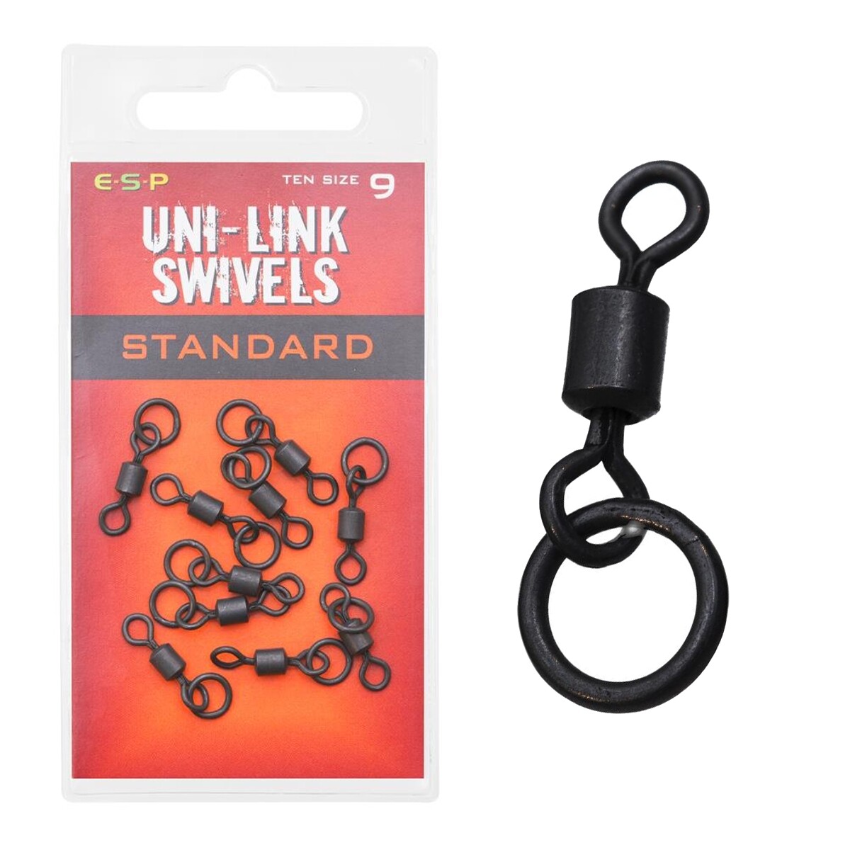 ESP Standard Uni-Link Swivel Size 9 Carp Fishing Combi Rigs Universal Hinge x10