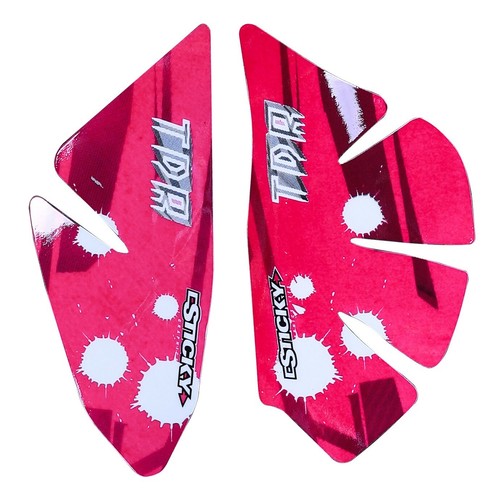 Guardabarros de plástico ABS blanco + calcomanías adhesivas rosa patrones elegantes para bicicleta CRF50 - Imagen 4 de 14