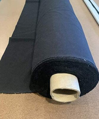#ad 60quot; Wide Black 100% Cotton Muslin Fabric Textile Draping Fabric $9.95