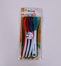 Munchkin 4-pk. White Hot Safety Spoon Set Child Spoon Orange/pink/blue/ Teal New