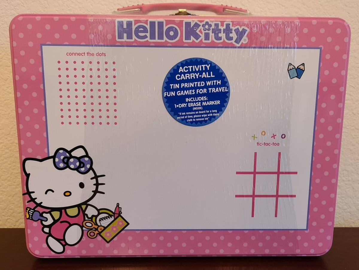 Hello Kitty Activity Storage Tin w/ Reusable Games & Activities