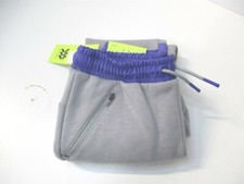 All in Motion Boys Size XL 16 Gray/Purple Premium Fleece Jogger Pants