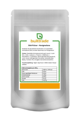 500 g EAA mit Honigmelonengeschmack | Aminosäuren | Buxtrade | Ergänzungsmittel