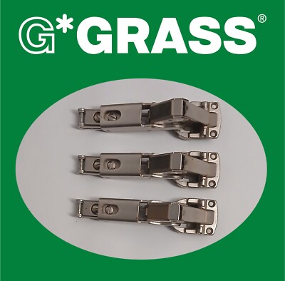 3 Stück GRAS 170° Scharnier - 35mm Becher - 27mm Schraubmitte. (70er Jahre Vintage)
