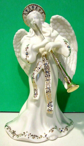 LENOX Nativity CHINA JEWELS ANGEL with TRUMPET - Horn - 1st Quality - NEW in BOX - Picture 2 of 7