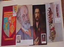 ROMANIA  4 MAXI CARDS  DURRER,STAGECOACH,PALLADY, SEAL UNADDRESSED