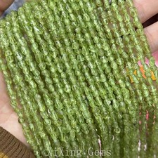 4-6mm Genuine Irregular Smooth Pebble Nugget Natural Olivine Peridot Gems Beads