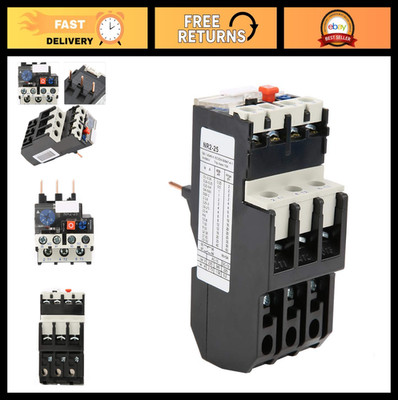 Adjustable Thermal Overload Relay 7-10A Motor Protection 50/60Hz with Reset Butt