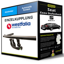 Abnehmbare Anhängerkupplung für SEAT Exeo Stufenheck 09- Typ 3R2 Westfalia NEU