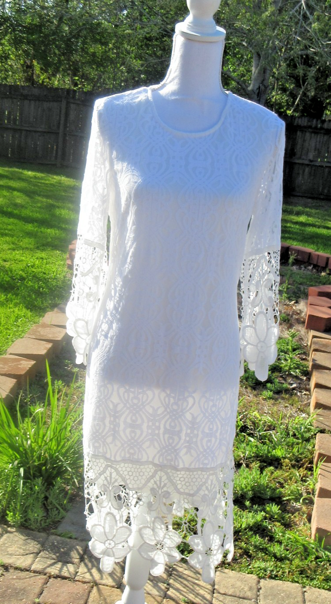 j gee lace dress J.Gee, Yellow, Lace, Dress, Large