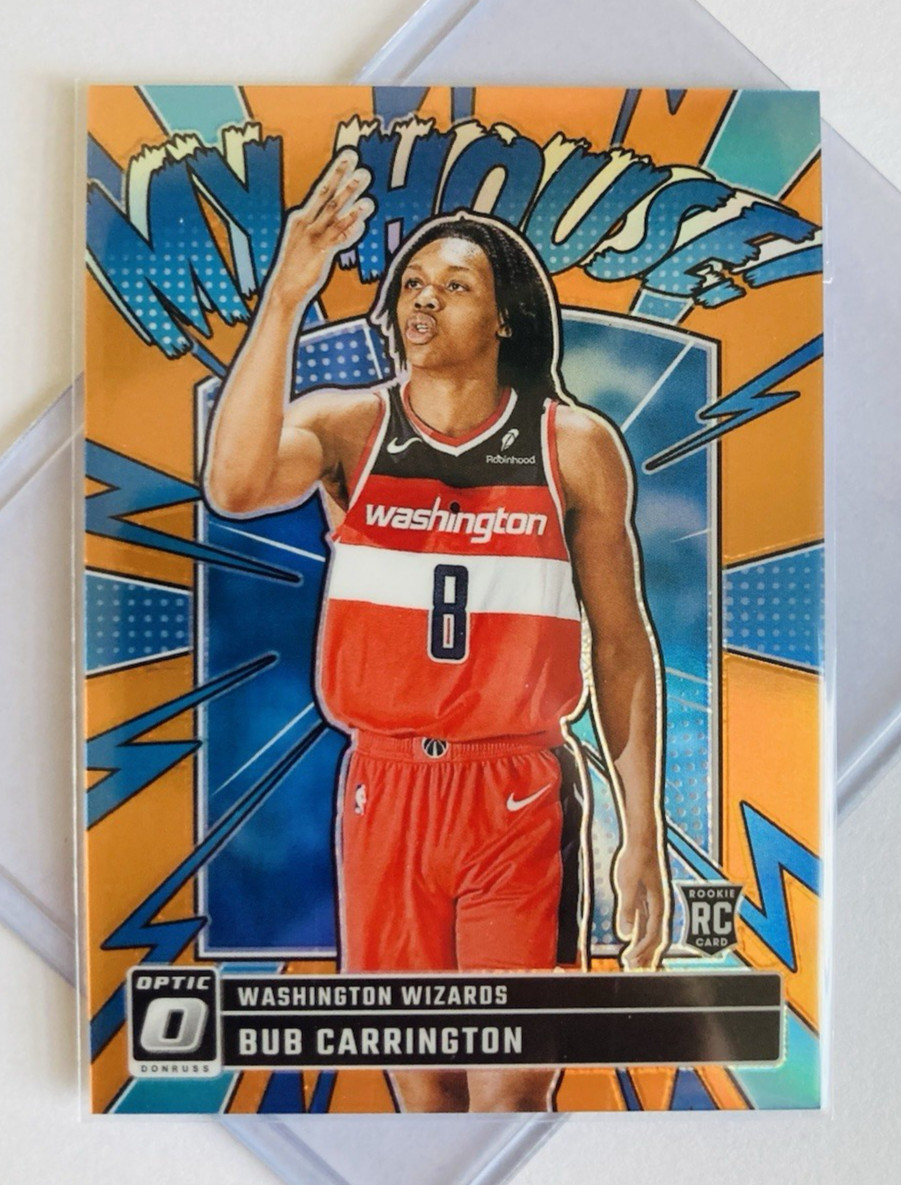 BUB CARRINGTON ~ RoOkiE 09/39 ~ 2024 Donruss Optic #8 ~ My House ORANGE /39