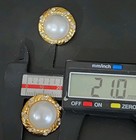 14 Crystal And Pearl-like Buttons. 7 Matched Pairs. Nice Lot!! Ice, Ice, Baby — photo 10